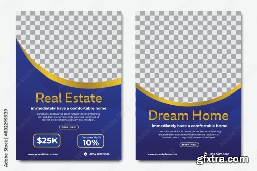 Luxury Home For Sale Poster Template 6xAI