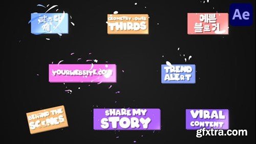 Videohive Funny Geometry Lower Thirds for After Effects 52292647 Videohive Funny Geometry Lower Thirds for After Effects 52292647
