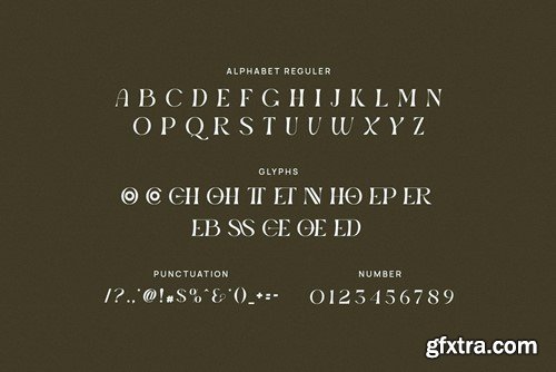 Qattico Elegant Serif Font Typeface SEET8XC
