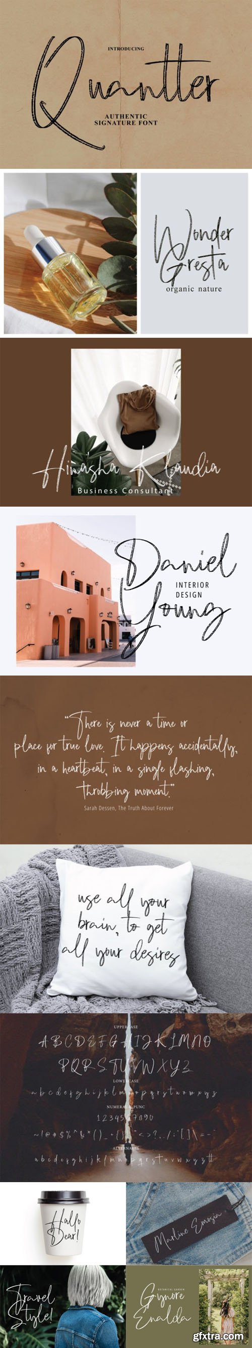 Quantter - Authentic Signature Font
