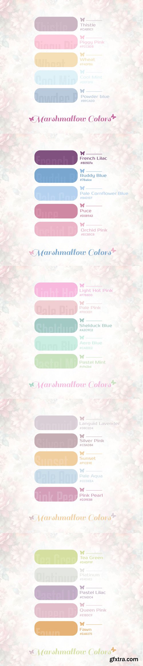 Marshmallow Color Swatches for Photoshop