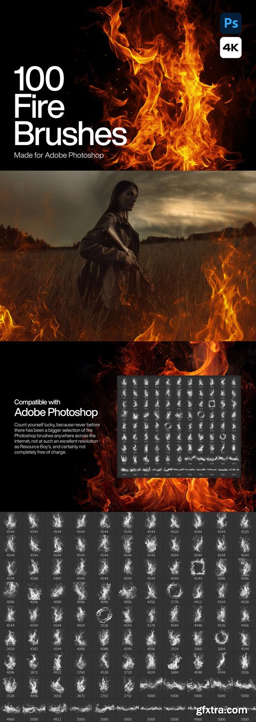 Fire Explosion Brushes for Photoshop
