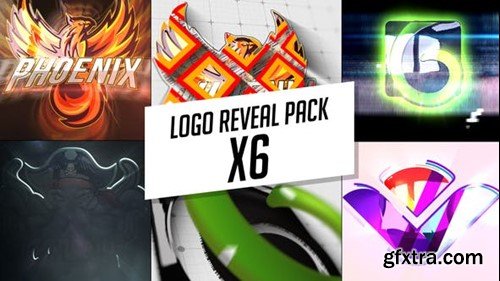 Videohive Logo Reveal Pack X6 26208323