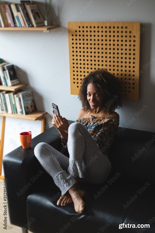 Casual Young Black Woman 6xJPEG