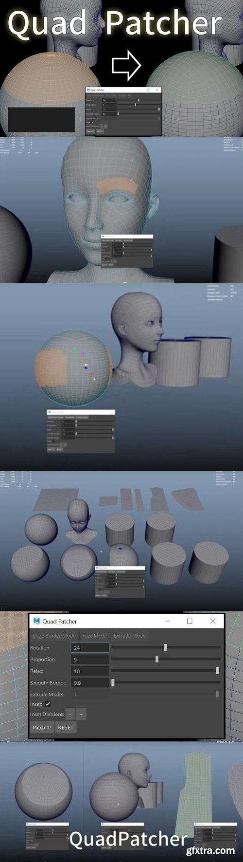 Quad Patcher - Script for Maya