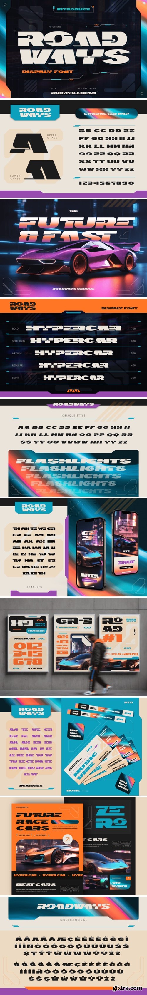 Roadways Font
