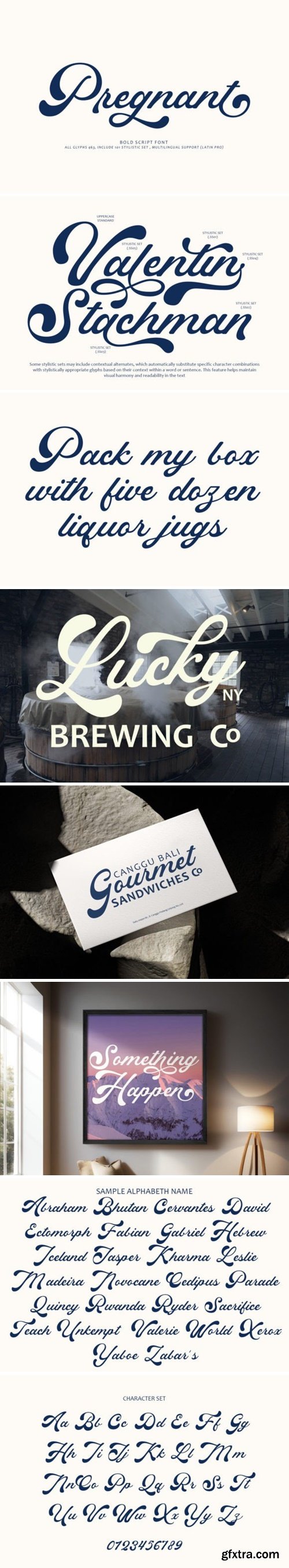 Pregnant Font