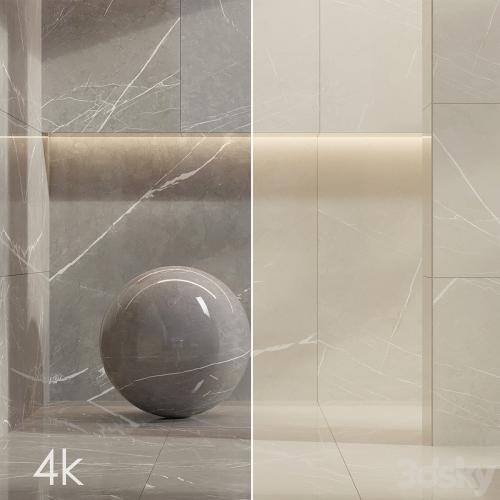 Marble Set 04 - Bundle - 2 Types of Pulpis: Gray and Beige / 4k