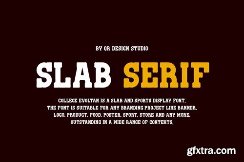 College Evoltan - Sport Slab Serif Font NQSSFQE