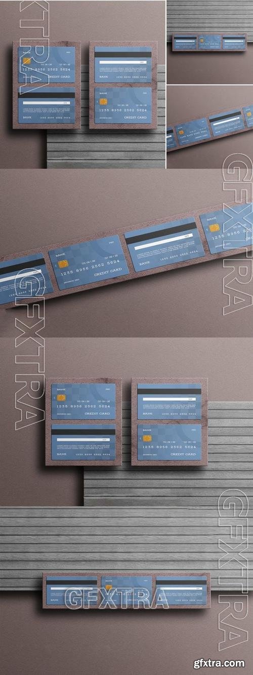 Credit Card Branding Mockup Set EZ3V6LC