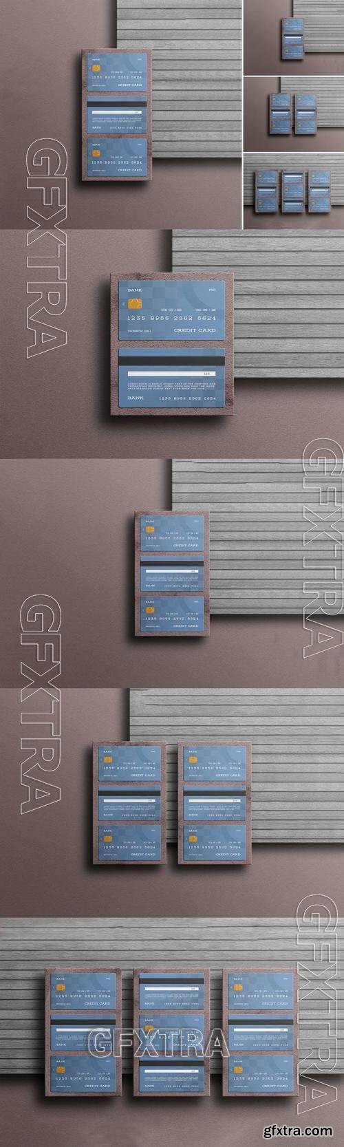 Credit Card Branding Mockup Set G6WD7FZ
