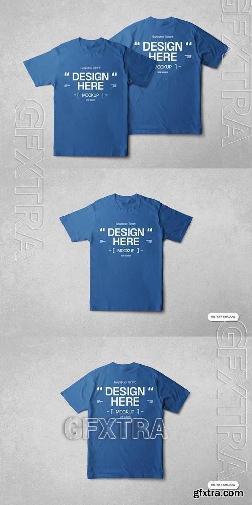 Reguler Blue Tshirt Mockup TJGLD7T