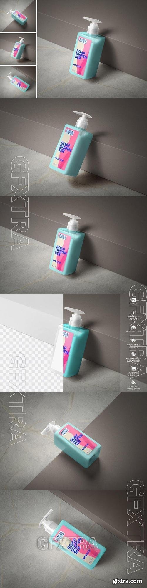 Pump Bottle Mockup WGQS8FG