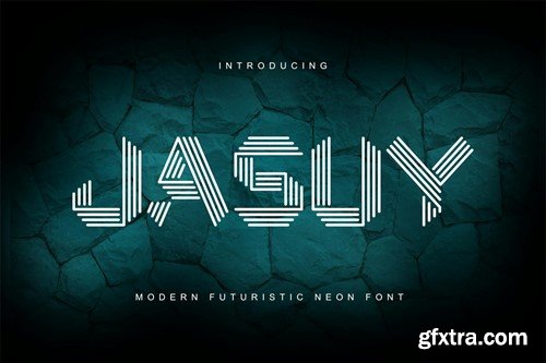 Jasuy - Modern Futuristic Neon Font GLG7SE9 Jasuy - Modern Futuristic Neon Font GLG7SE9