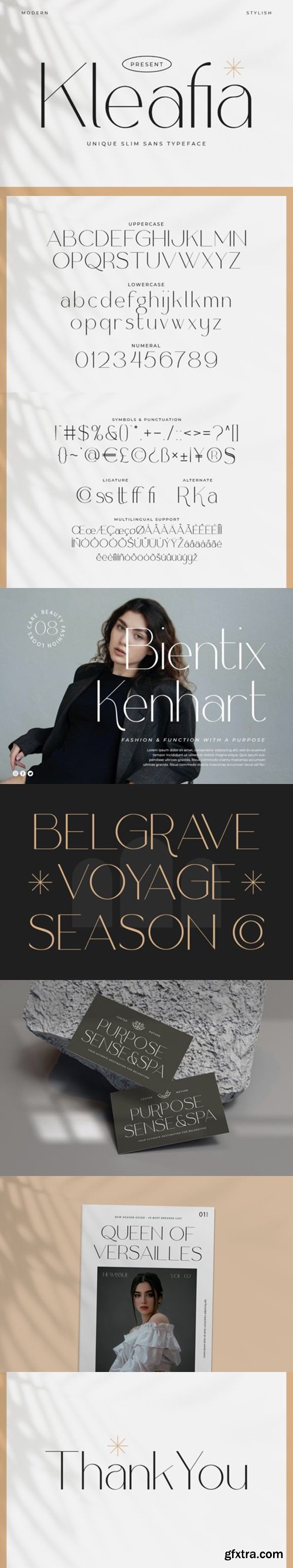 Kleafia Font