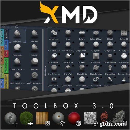 XMD ToolBox 3.0 - Plugin for ZBrush