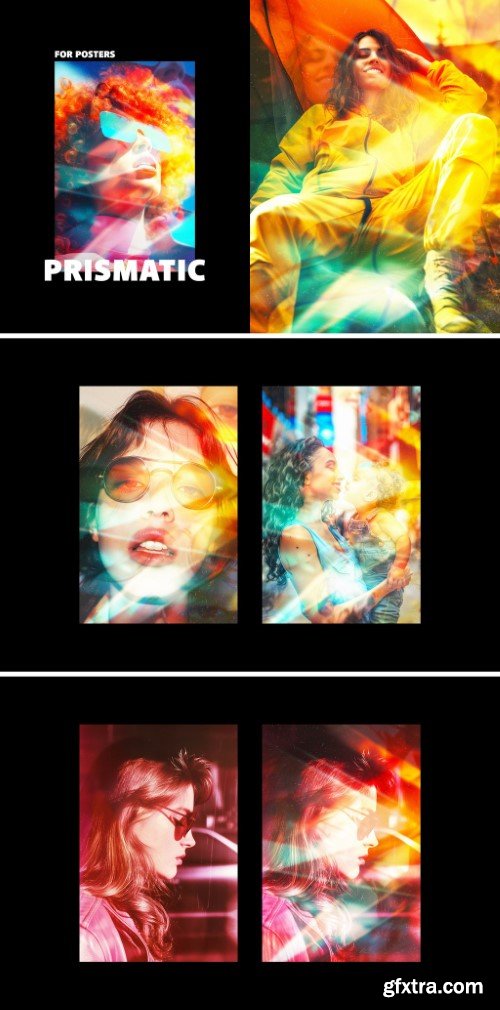 Prismatic Refraction Poster Photo Effect