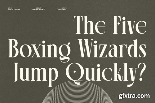 Lama | Condensed Stylish Ligature Typeface QRSNA8K Lama | Condensed Stylish Ligature Typeface QRSNA8K