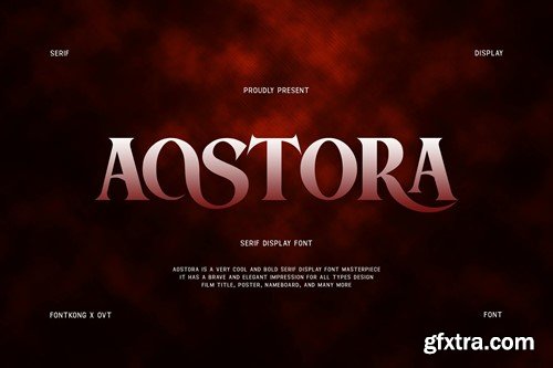 Aostora - Serif Display Font QEGZXEX