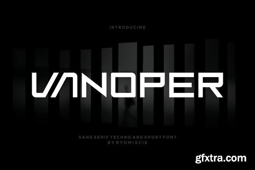 Vanoper - Sans Serif Techno And Sport Font BH3D5ES Vanoper - Sans Serif Techno And Sport Font BH3D5ES