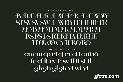 MUNNIER Modern Ligature Serif UWAPRLZ