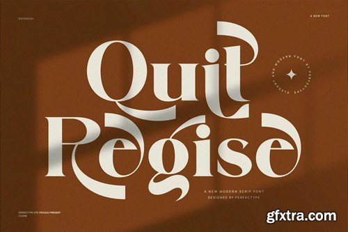 Quit Regise Elegant Serif Font Typeface R2PH88J