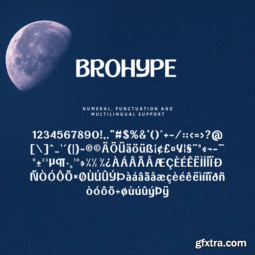 Brohype - Display Font BDUFRQT
