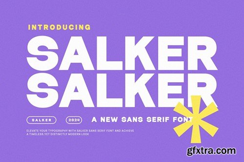 Salker - Modern Bold Sans Serif AHH8BZK