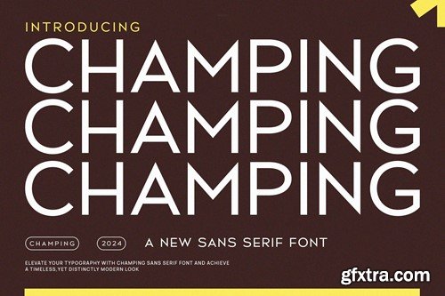 Champing - Modern Sans Serif U2666MS