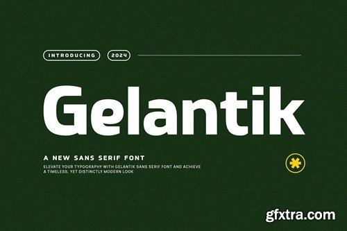 Gelantik - Modern Bold Sans Serif U562BAE