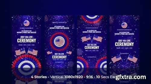 Videohive 4th of July USA Independence Day Celebration Stories 52477478