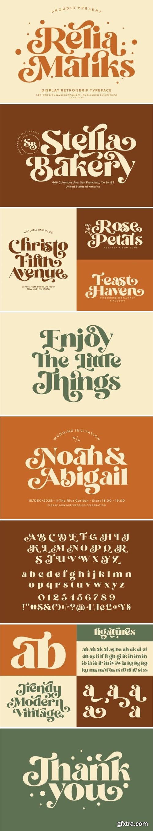Relia Maliks Font