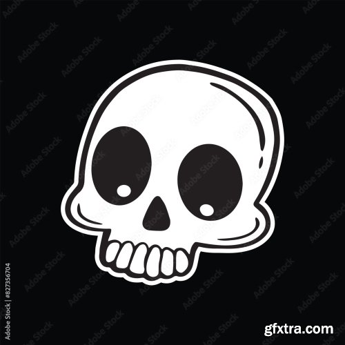 Skull Art Illustration 10xAI