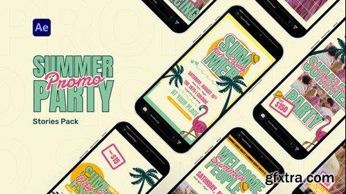 Videohive Summer Party Stories Pack 51513170