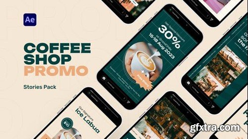 Videohive Coffee Shop Promo Stories Pack 51406184
