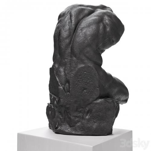 Belvedere Torso sculpture black