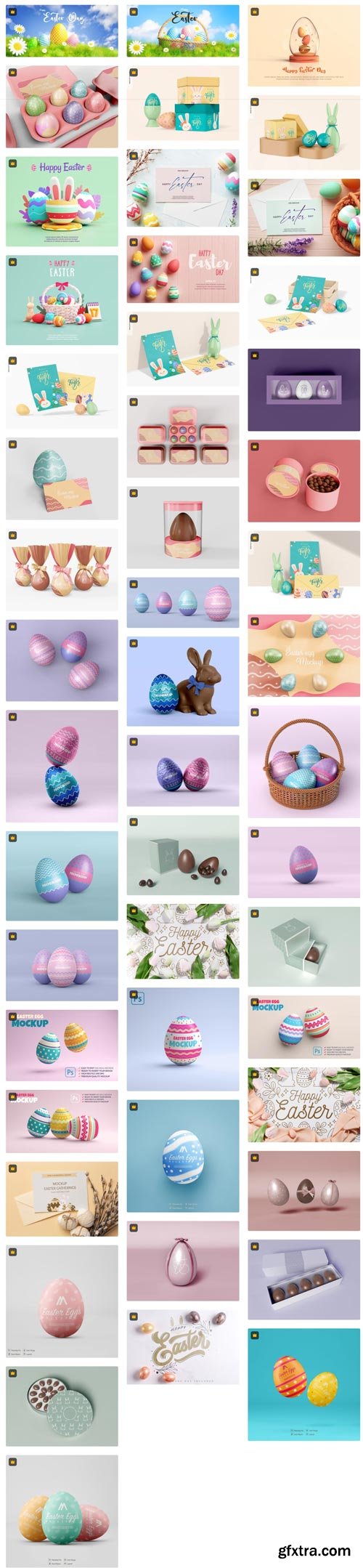 Premium PSD Collections - Happy Easter PSD - 100xPSD