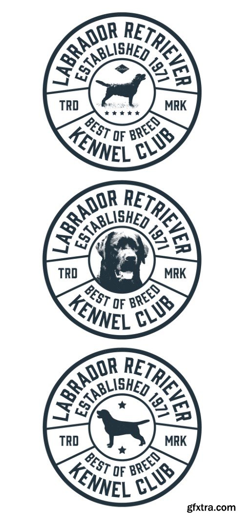 Dog Show Emblem Layout