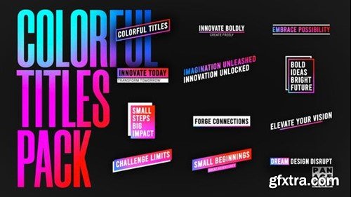 Videohive Colorful Titles Pack 52003519 Videohive Colorful Titles Pack 52003519