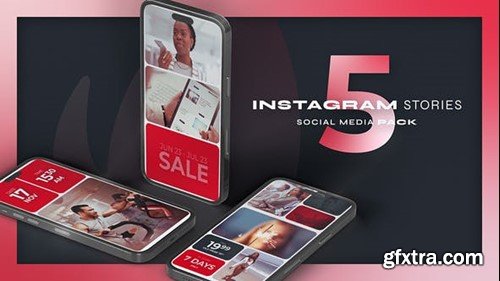 Videohive Instagram Vertical Red Online Education Course Promo 50833676