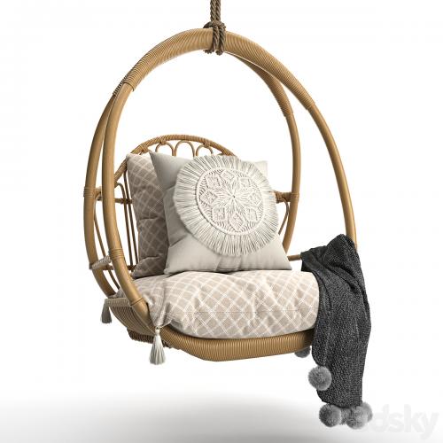 Woven hanging chair