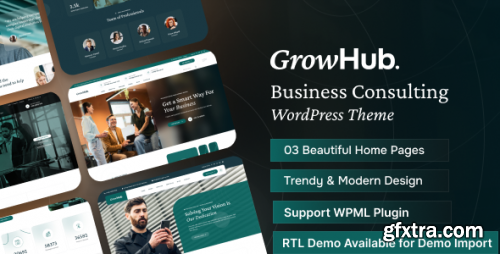 Themeforest - GrowHub - Business Consulting WordPress Theme 49945718 v1.0.2 - Nulled