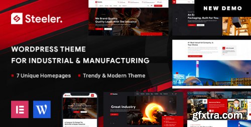 Themeforest - Steeler - Industrial &amp; Manufacturing WordPress Theme 31304715 v1.3 - Nulled