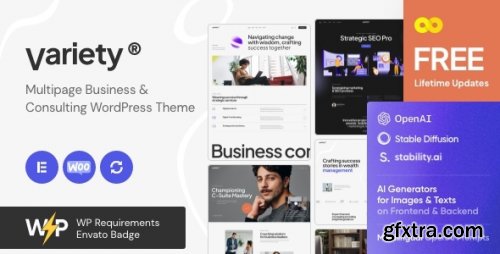 Themeforest - Variety — Multipage Business &amp; Consulting WordPress Theme 51695728 v1.0.0 - Nulled