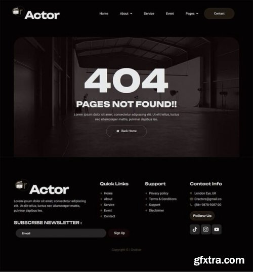 Themeforest - Oractor - Actor Agency Elementor Template Kit 52102056 v1.0.0 - Nulled
