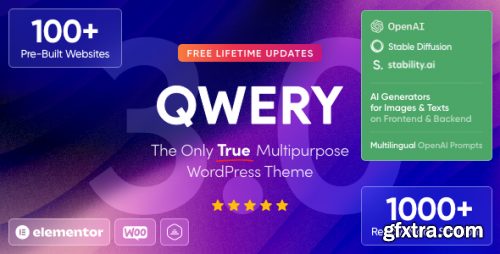 Themeforest - Qwery - Multi-Purpose Business WordPress &amp; WooCommerce Theme + ChatGPT 29678687 v3.2.0 - Nulled