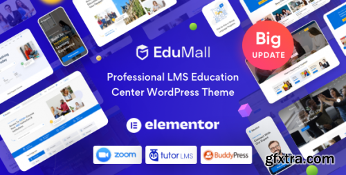 Themeforest - EduMall - Professional LMS Education Center WordPress Theme 29240444 v3.9.7 - Nulled
