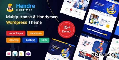 Themeforest - Hendre - Repaire, Plumbing &amp; Handyman Services WordPress Theme 51282330 v1.0 - Nulled