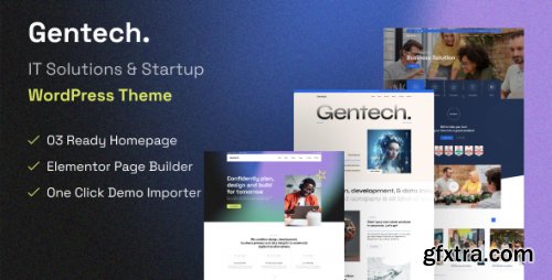Themeforest - Gentech – IT Solutions &amp; Startup WordPress Theme 47821706 v1.0 - Nulled