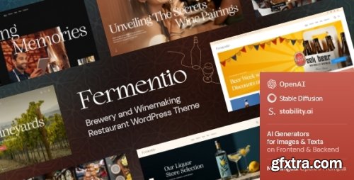 Themeforest - Fermentio — Brewery and Winemaking Restaurant WordPress Theme 51378017 v1.1.0 - Nulled